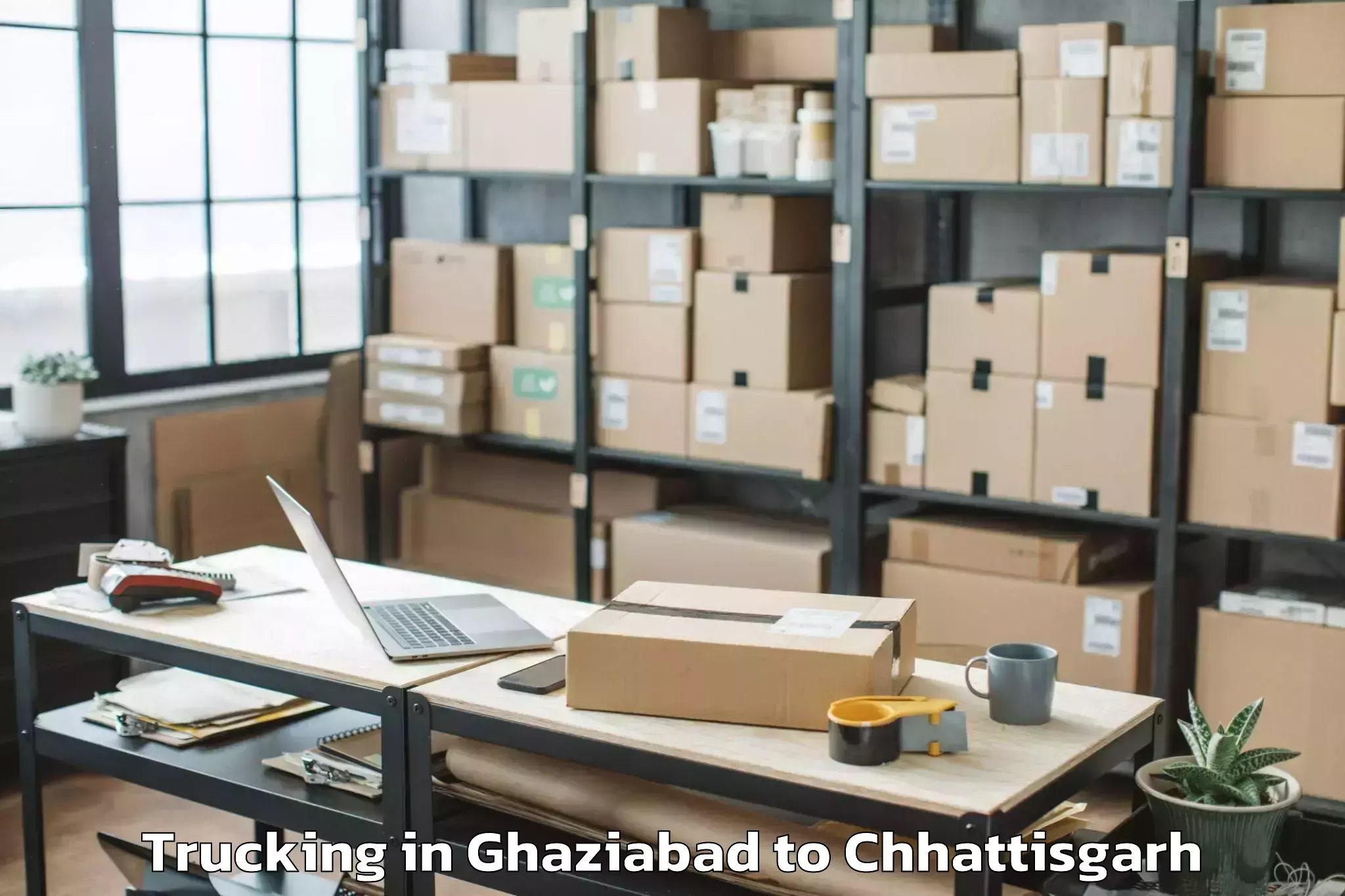 Get Ghaziabad to Jashpurnagar Trucking